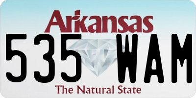 AR license plate 535WAM