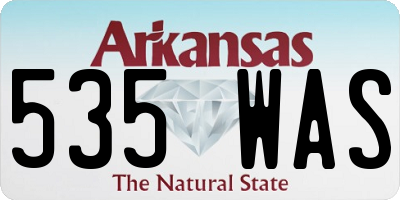 AR license plate 535WAS