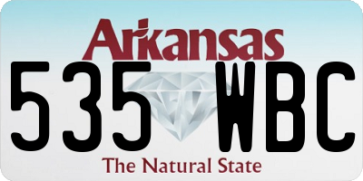 AR license plate 535WBC