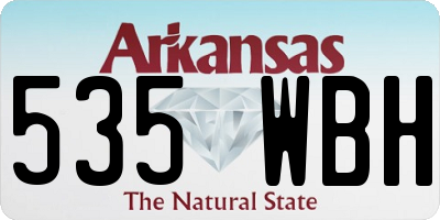 AR license plate 535WBH