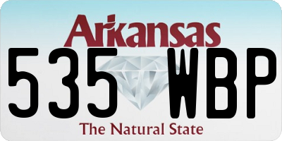 AR license plate 535WBP