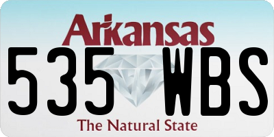AR license plate 535WBS