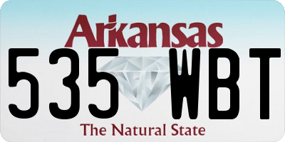 AR license plate 535WBT