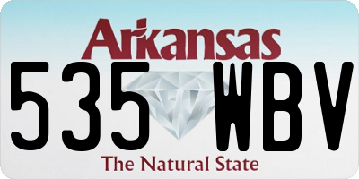AR license plate 535WBV