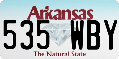 AR license plate 535WBY