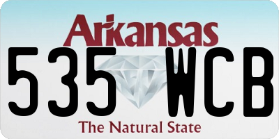 AR license plate 535WCB