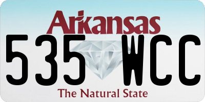 AR license plate 535WCC