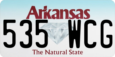 AR license plate 535WCG