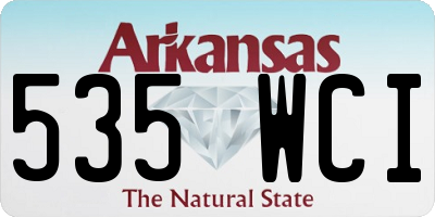 AR license plate 535WCI