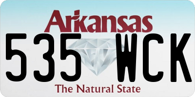 AR license plate 535WCK