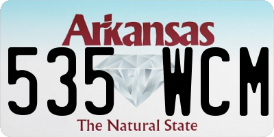 AR license plate 535WCM
