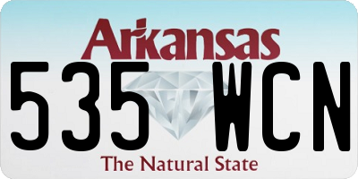 AR license plate 535WCN