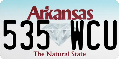 AR license plate 535WCU