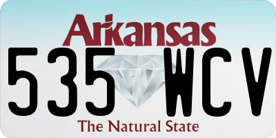 AR license plate 535WCV