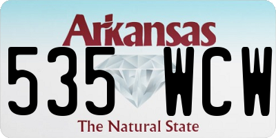 AR license plate 535WCW