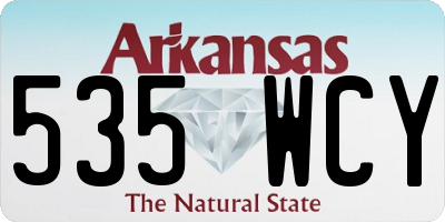 AR license plate 535WCY