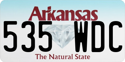 AR license plate 535WDC