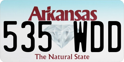 AR license plate 535WDD