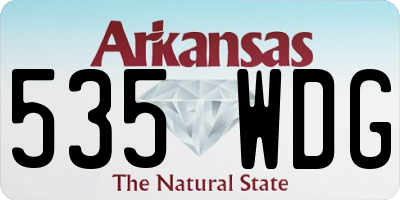 AR license plate 535WDG