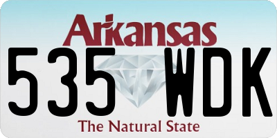 AR license plate 535WDK