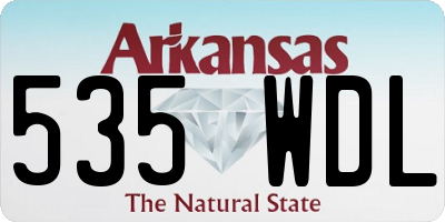 AR license plate 535WDL