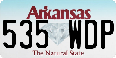 AR license plate 535WDP