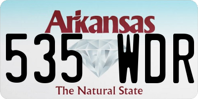 AR license plate 535WDR