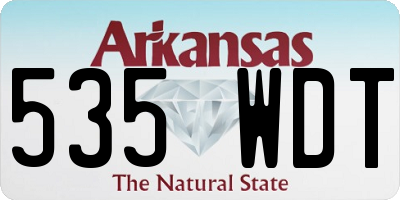 AR license plate 535WDT