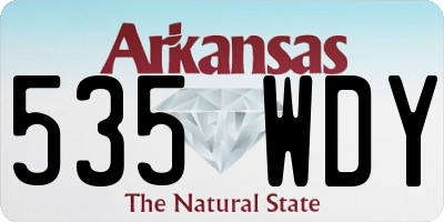 AR license plate 535WDY