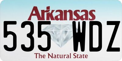 AR license plate 535WDZ