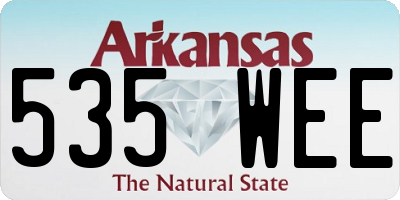 AR license plate 535WEE