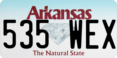 AR license plate 535WEX