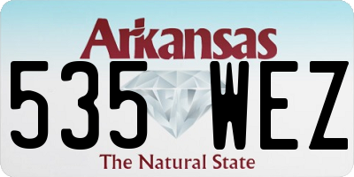 AR license plate 535WEZ