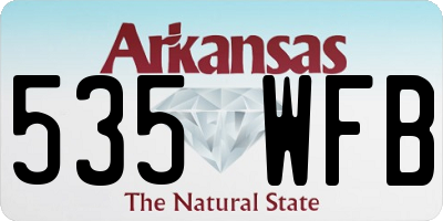 AR license plate 535WFB