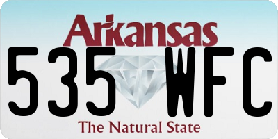 AR license plate 535WFC