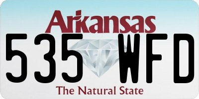AR license plate 535WFD