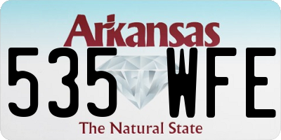 AR license plate 535WFE