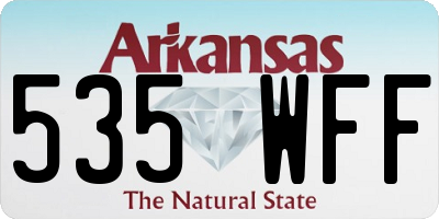 AR license plate 535WFF