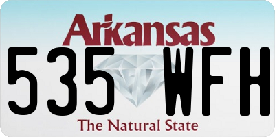 AR license plate 535WFH