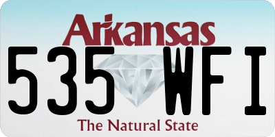AR license plate 535WFI