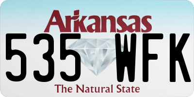 AR license plate 535WFK
