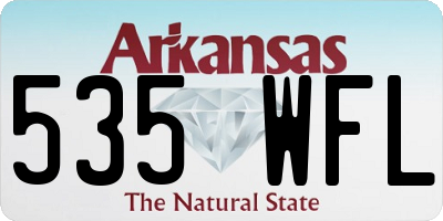 AR license plate 535WFL
