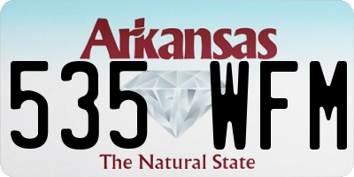 AR license plate 535WFM