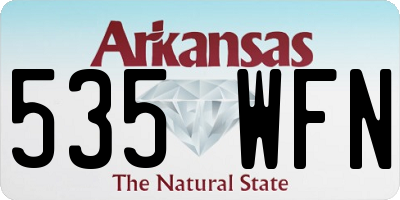 AR license plate 535WFN