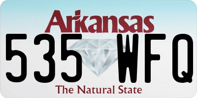 AR license plate 535WFQ
