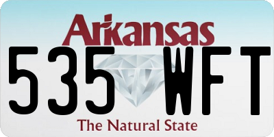 AR license plate 535WFT