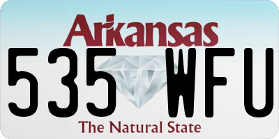 AR license plate 535WFU