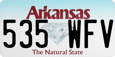 AR license plate 535WFV