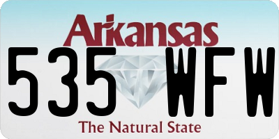 AR license plate 535WFW