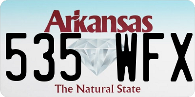 AR license plate 535WFX